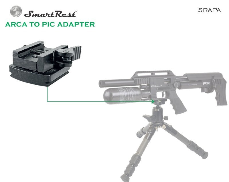 Eagleye Smartrest Arca Base To Pic Adapter - With A Pic Rail Clamp #Srapa