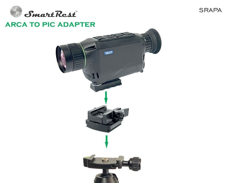 Eagleye Smartrest Arca Base To Pic Adapter - With A Pic Rail Clamp #Srapa