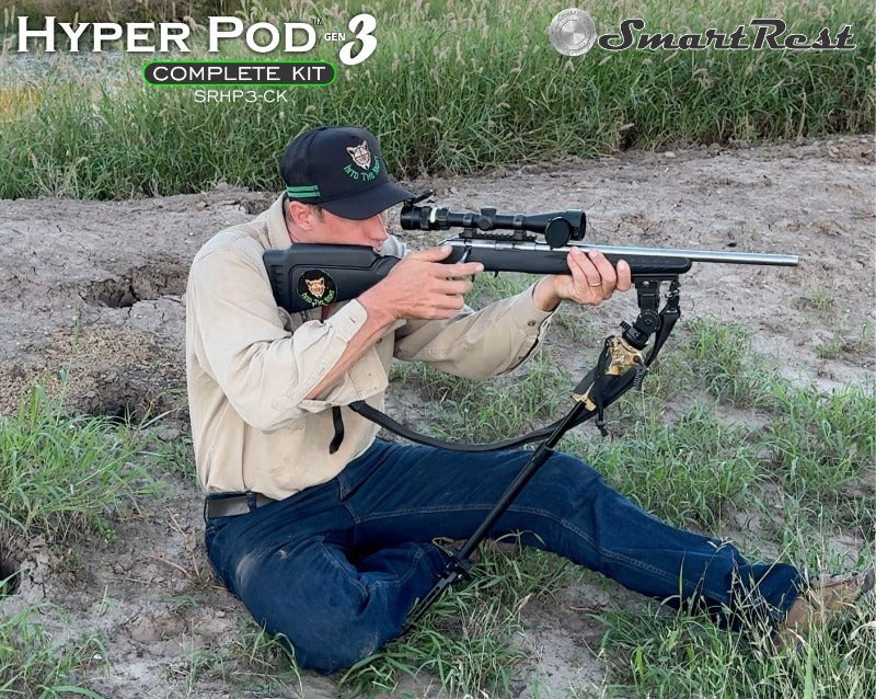 Smartrest Hyper Pod 3 Complete Kit - Shooting Monopod With Bipod #Srhp3-ck