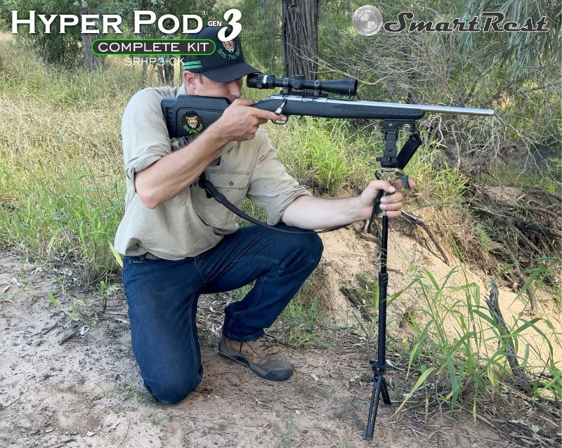 Smartrest Hyper Pod 3 Complete Kit - Shooting Monopod With Bipod #Srhp3-ck