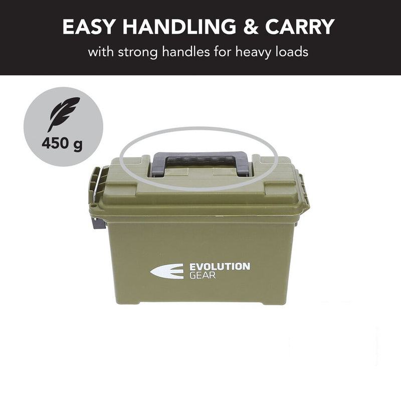 Small Ammunition Box Waterproof Ammo Case / Dry Box Olive Drab