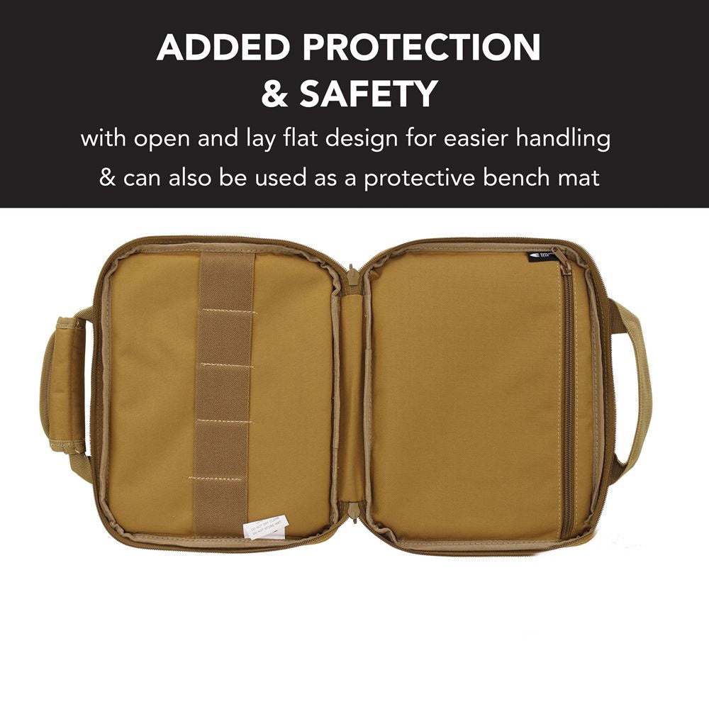 Evolution Gear Handgun Pistol Bag Soft Case With 5 Magazine Slots - Desert Tan #schg_600