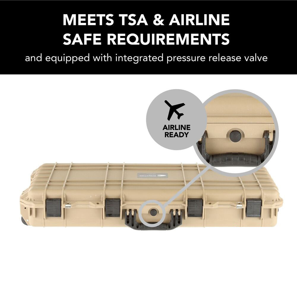 Evolution Gear Hd Series 38 Inch Rifle Hard Gun Case M - Desert Tan #2510_Dt