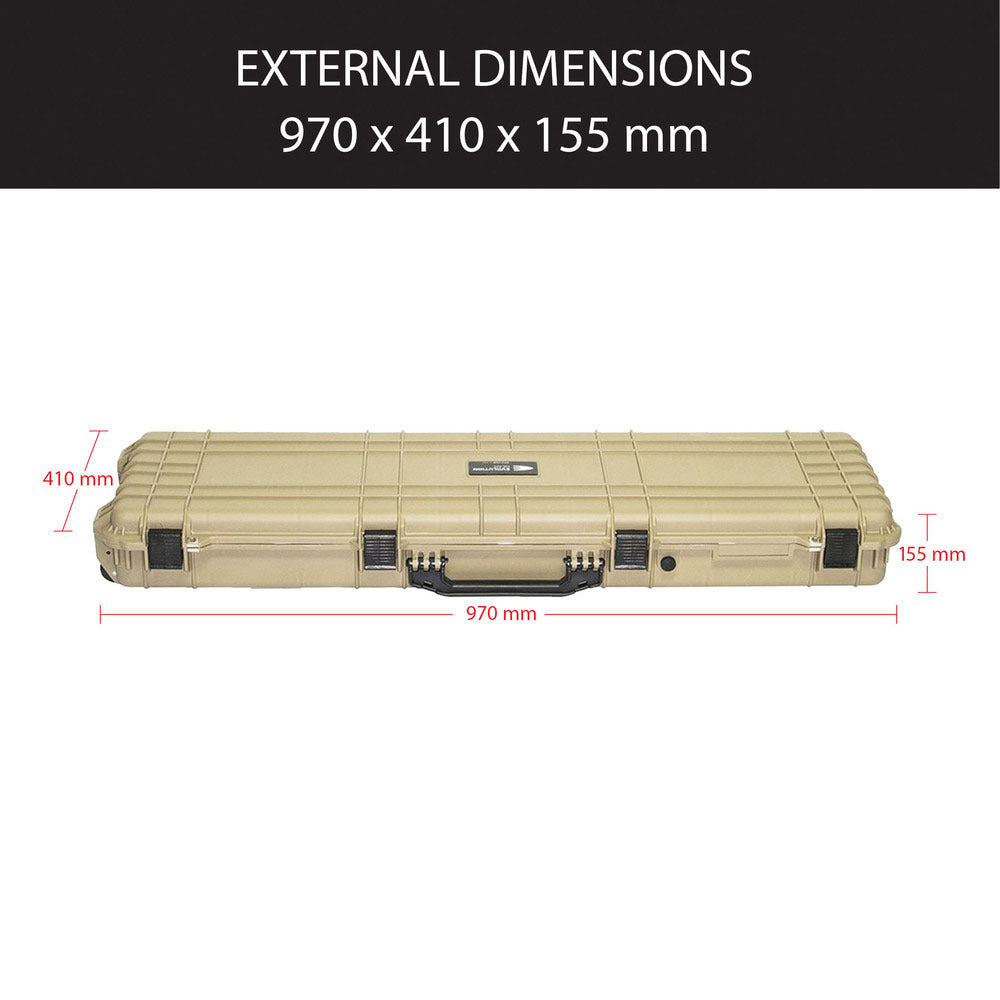 Evolution Gear Hd Series 38 Inch Rifle Hard Gun Case M - Desert Tan #2510_Dt