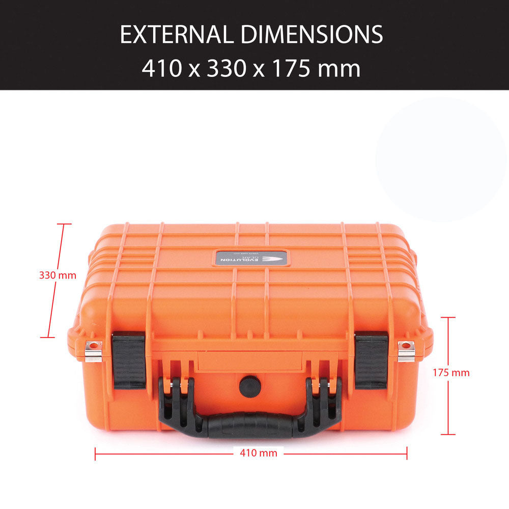 Evolution Gear Hd Series Utility Camera & Drone Hard Case - Hi Vis Orange #3540_Hvo