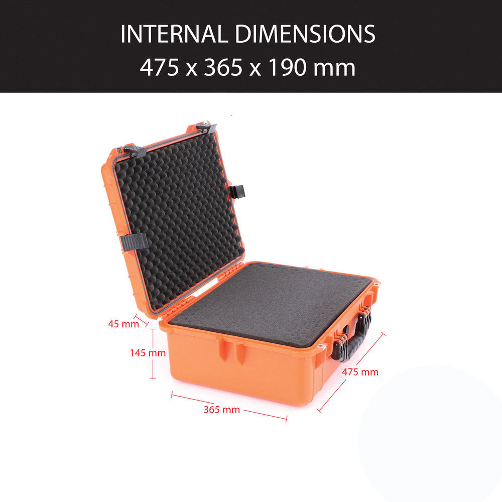 Evolution Gear Hd Series Utility Hard Case For Cameras & Drones - Hi Vis Orange #3560_Hvo