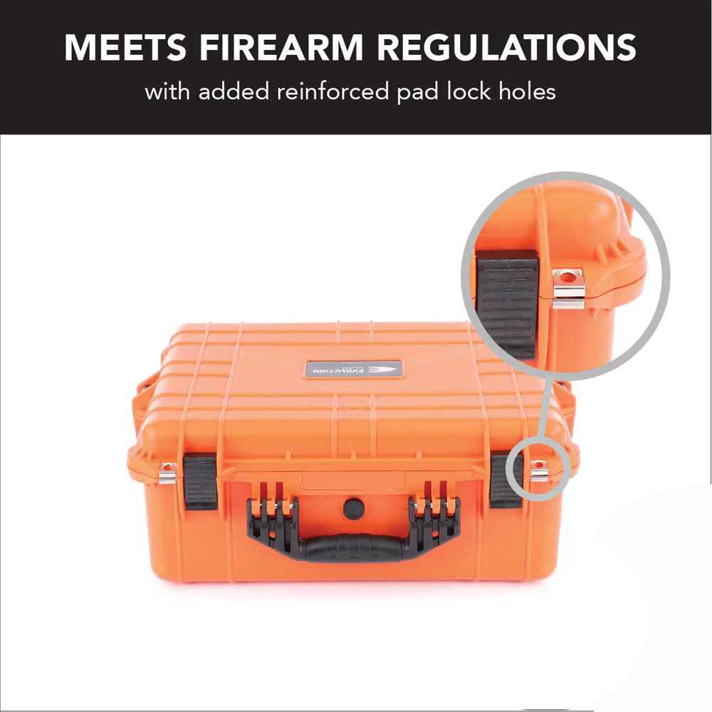 Evolution Gear Hd Series Utility Hard Case For Cameras & Drones - Hi Vis Orange #3560_Hvo