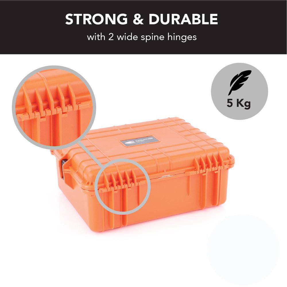 Evolution Gear Hd Series Utility Hard Case For Cameras & Drones - Hi Vis Orange #3560_Hvo