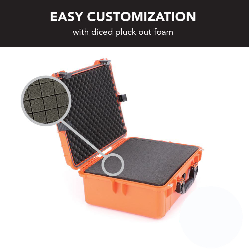 Evolution Gear Hd Series Utility Hard Case For Cameras & Drones - Hi Vis Orange #3560_Hvo