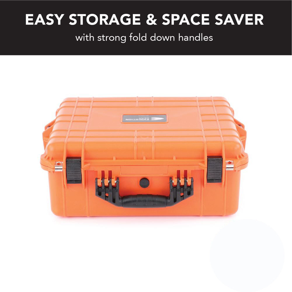 Evolution Gear Hd Series Utility Hard Case For Cameras & Drones - Hi Vis Orange #3560_Hvo