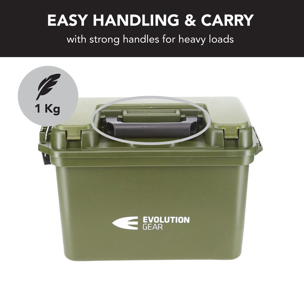 Evolution Gear Ammunition Case Series Weatherproof Ammo Box - Large Od Green #ac_Large_Od