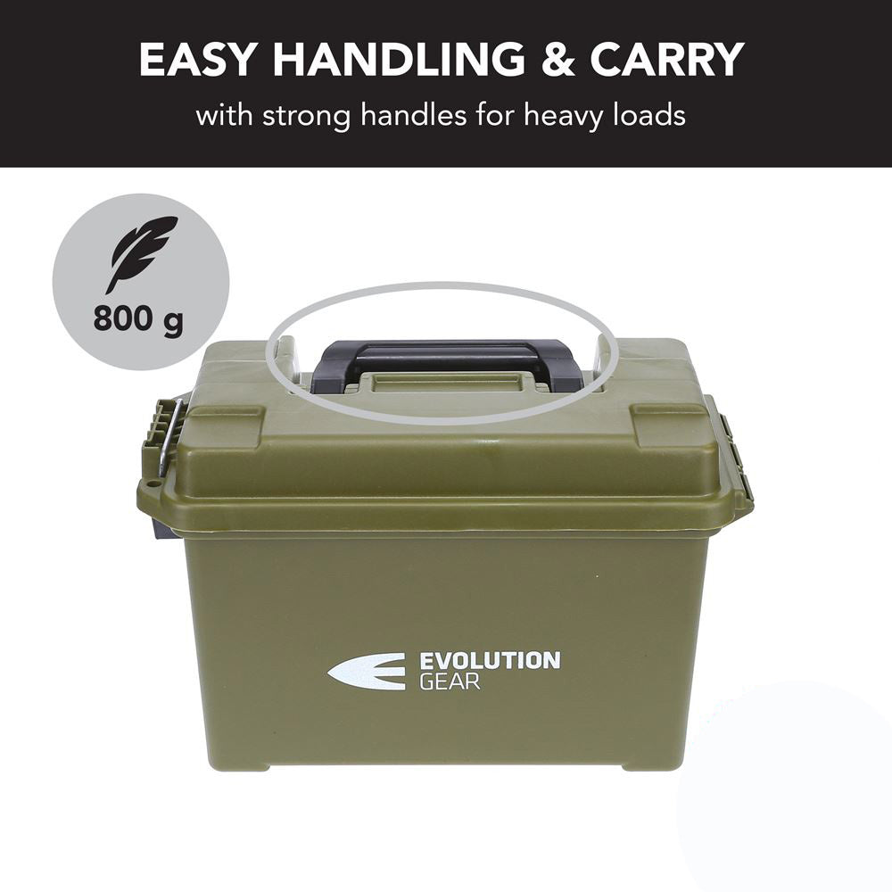 Evolution Gear Ammunition Case Series Ammo/ Dry Box - Medium Od Green #ac_Med_Od