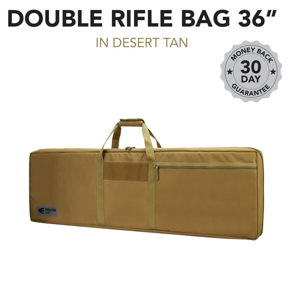 Evolution Gear 36 Inch Double Rifle Soft Bag - Desert Tan #drb_36_Dt