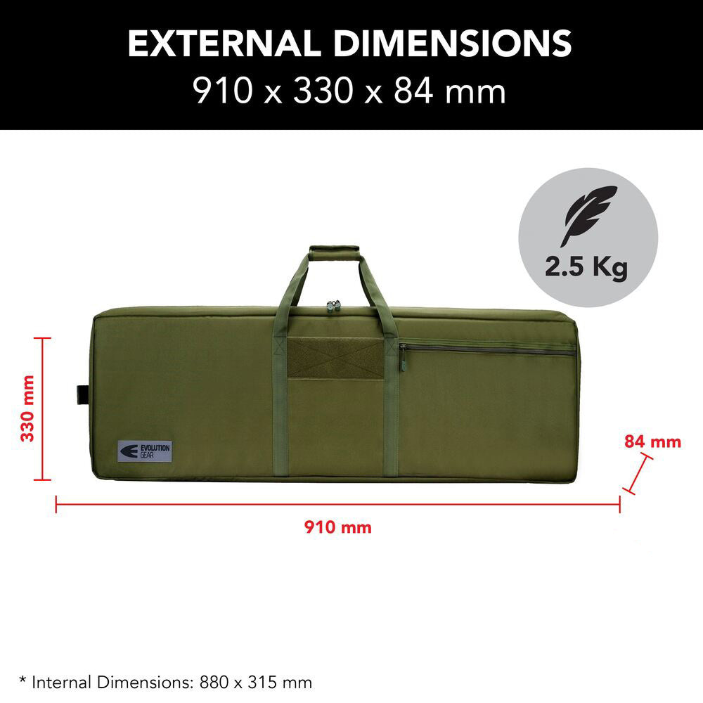 Evolution Gear 36 Inch Double Rifle Soft Bag - Od Green #drb_36_Od