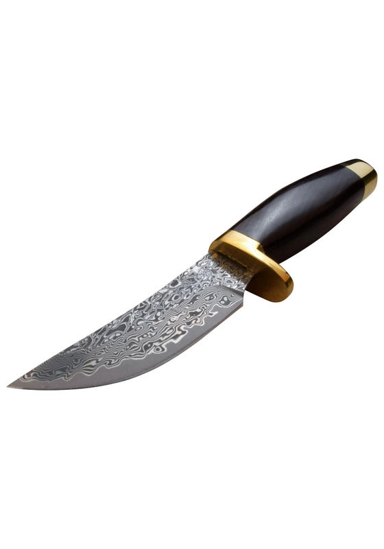 Elk Ridge 3cr13 Genuine Damascus Fixed Blade Knife - Stainless Steel  #Er-050dm