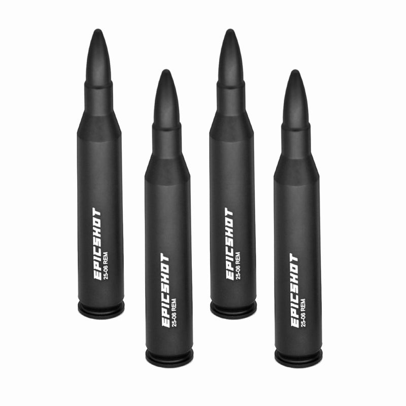 Epicshot Premium Metal Snap Caps - 25-06 Rem 4pk Black #Es119108