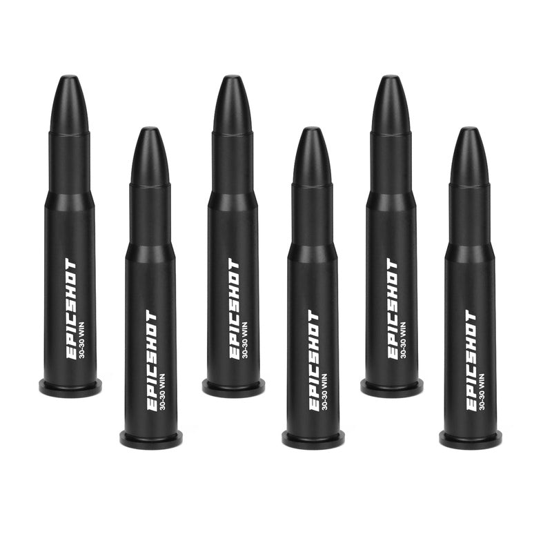 Epicshot Premium Metal Snap Caps - 30-30 Win 6pk Black #Es119110