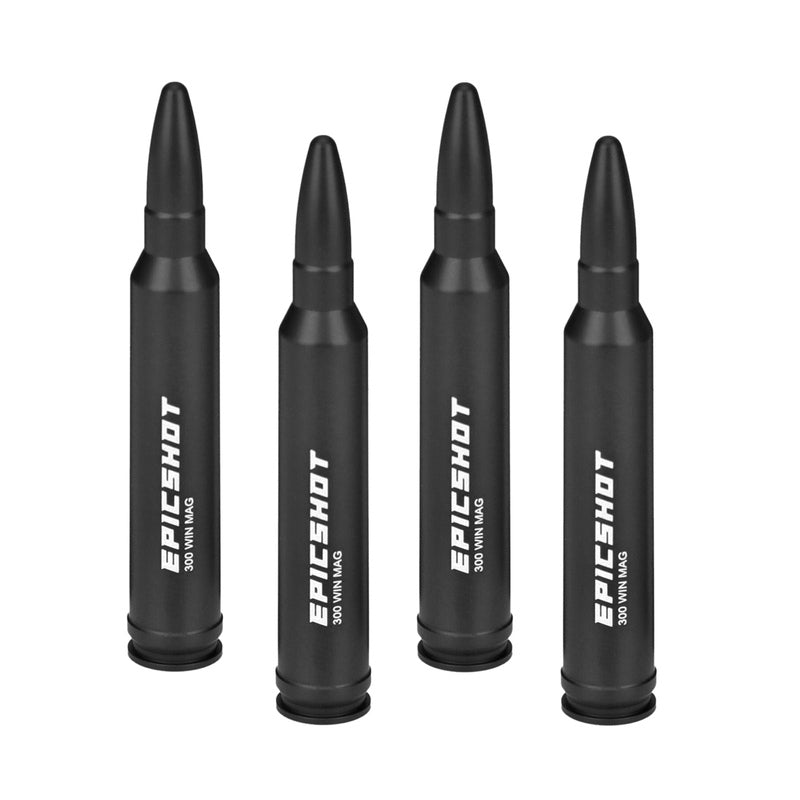 Epicshot Premium Metal Snap Caps - 300 Win Mag 4pk Black #Es119112