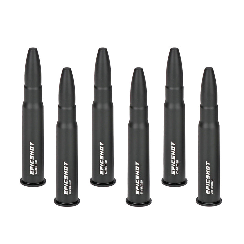 Epicshot Premium Metal Snap Caps - 303 British 6pk Black #Es119114