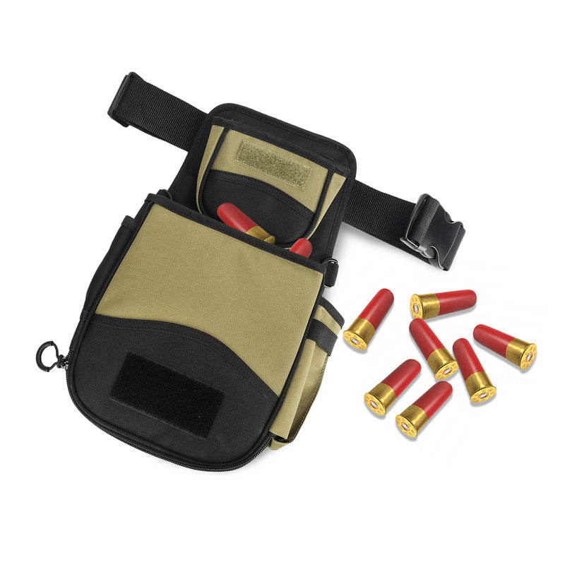 Epicshot Shotgun Shell Cartridge Double Waist Pouch Bag - Brown & Black #Es119815