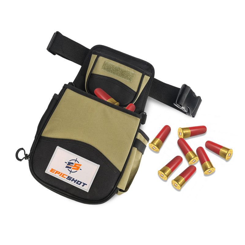 Epicshot Shotgun Shell Cartridge Double Waist Pouch Bag - With Epicshot Velcro Badge #Es120055