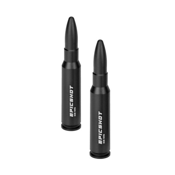 Epicshot Premium Metal Snap Caps - 308 Win 2pk Black #Es119111