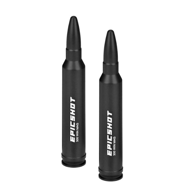 Epicshot Premium Metal Snap Caps - 300 Win Mag 2pk Black #Es119112