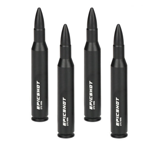 Epicshot Premium Metal Snap Caps - 270 Win 4pk Black #Es119109