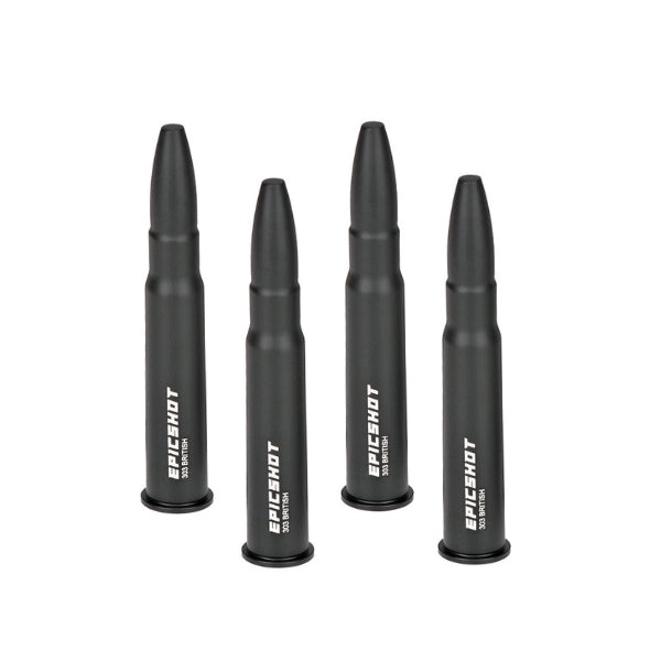 Epicshot Premium Metal Snap Caps - 303 British 4pk Black #Es119114