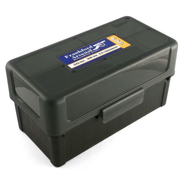 Frankford Arsenal Hinge Lid Ammo Box 243 Win, 308 Win 50Rd