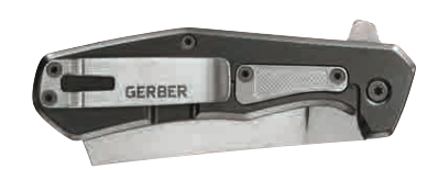 Gerber 7.5 Inch Asada Onyx Cleaver Blade Folding Knife - Aluminum Handle #Gr2235