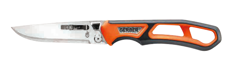 Gerber Randy Newberg Ebs 440c Blade Folding Knife - Orange Handle #Gr1238