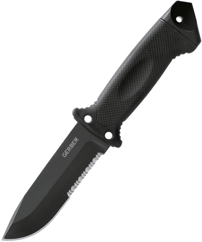 Gerber 10.6" Lmf Ii Infantry Fixed Blade Hunting Knife - Black W Sheath #Gr6293