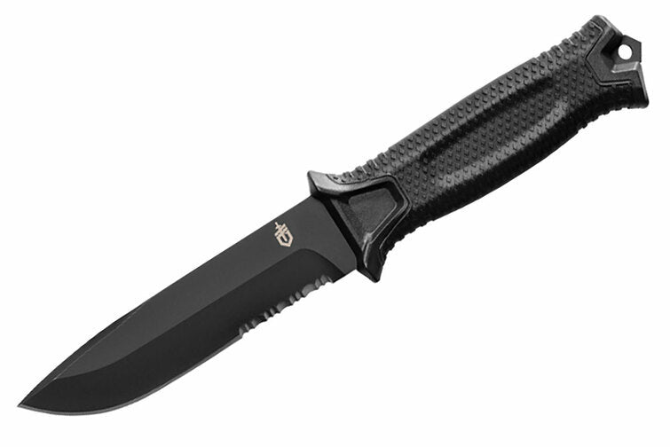 Gerber Strongarm Fixed Serrated Black - Steel Blade #Gr7767