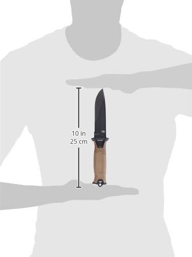 Gerber Strongarm Plain Fixed Blade Hunting Knife - Coyote Fine Edge #gr5269