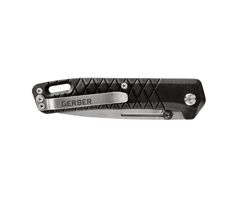 Gerber Zilch 7.2 Inch Lightweight Folding Knife W Clip - Black #Gr4376