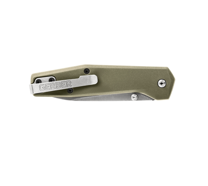 Gerber Lightweight Fuse Clip Folding Knife - Flat Sage Green #Gr4314