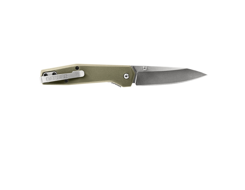 Gerber Lightweight Fuse Clip Folding Knife - Flat Sage Green #Gr4314