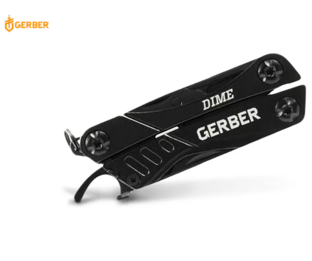 Gerber 4.3 Inch Dime Micro Outdoor Multitool - Black #Gr5551