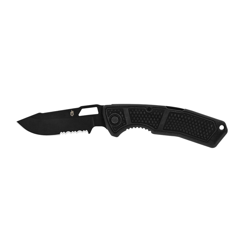 Gerber Drop Point Folding Knife - 420hc Steel Serrated #Gr3111