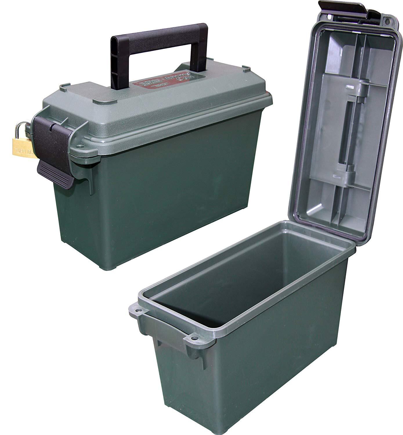 Mtm Water-Resistant O-Ring Sealed Ammo Can 30-Caliber Military Style Forrest Green Ac30T-11