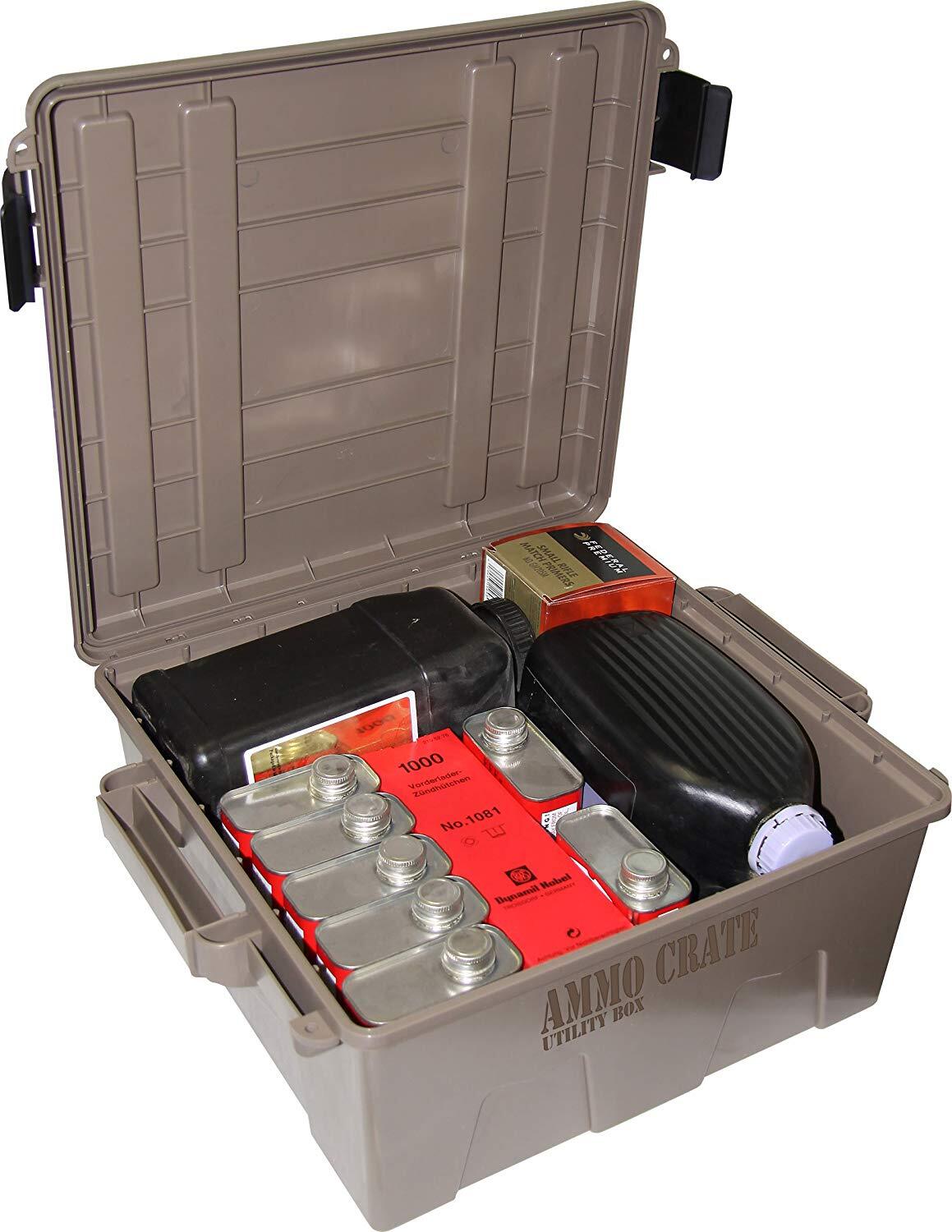 Mtm Ammo Crate 7.25" Deep Utility Box - Dark Earth #acr8P-72