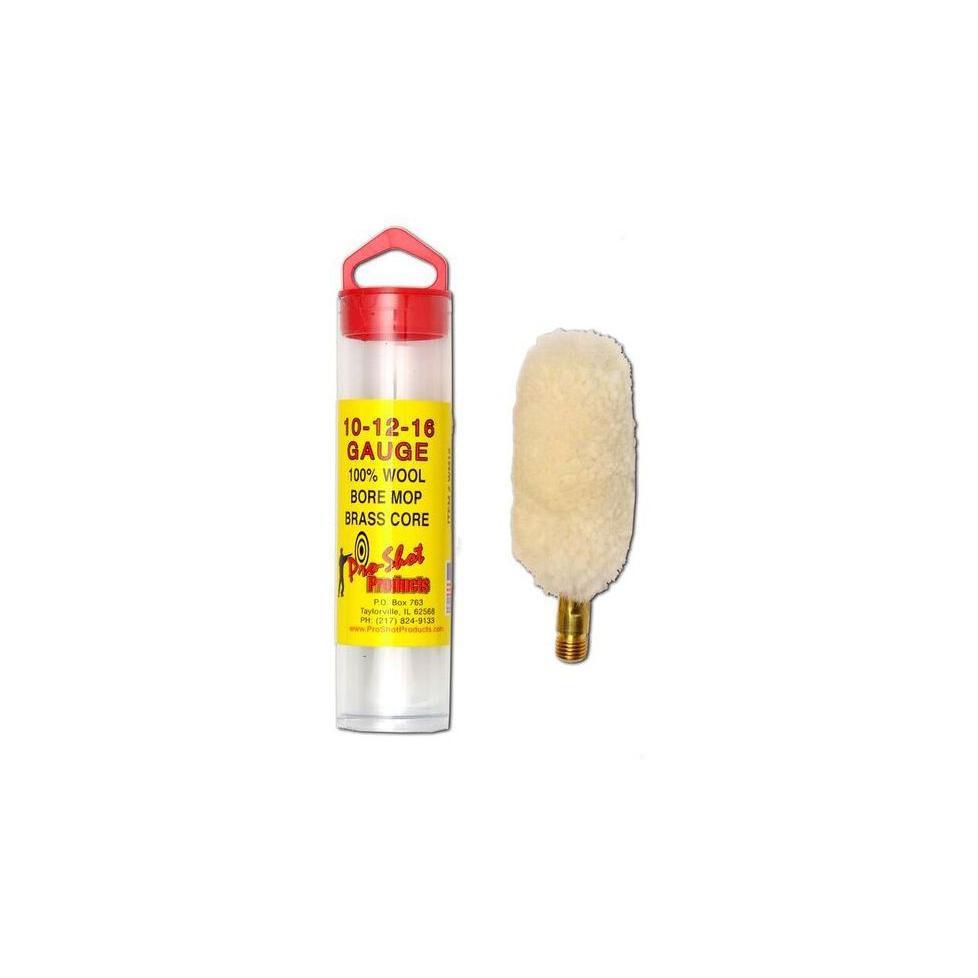 Pro-Shot Cotton Shotgun Mop 10/12/16 Gauge Brass Core