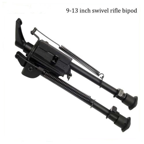 Atacpro Tactical 9-13'' Swivel Pivoting Rifle Bipod - W Pod Lock Handle Steel And Aluminum #Tm01016
