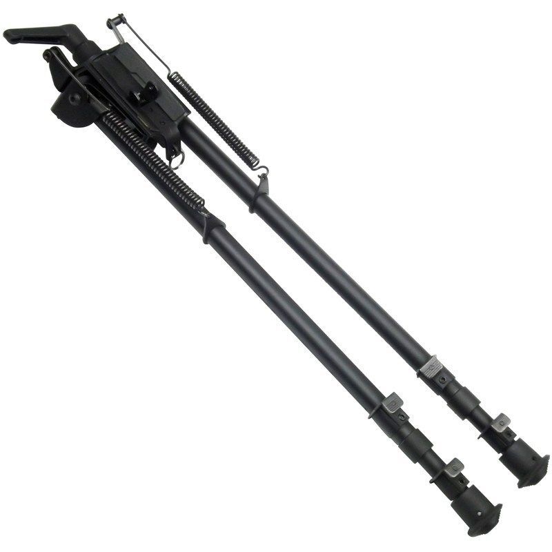 Atacpro 13-21'' Adjustable Hunting Tactical Harris Bipod Swivel Pivot - Black Steel Aluminum #Tm01017