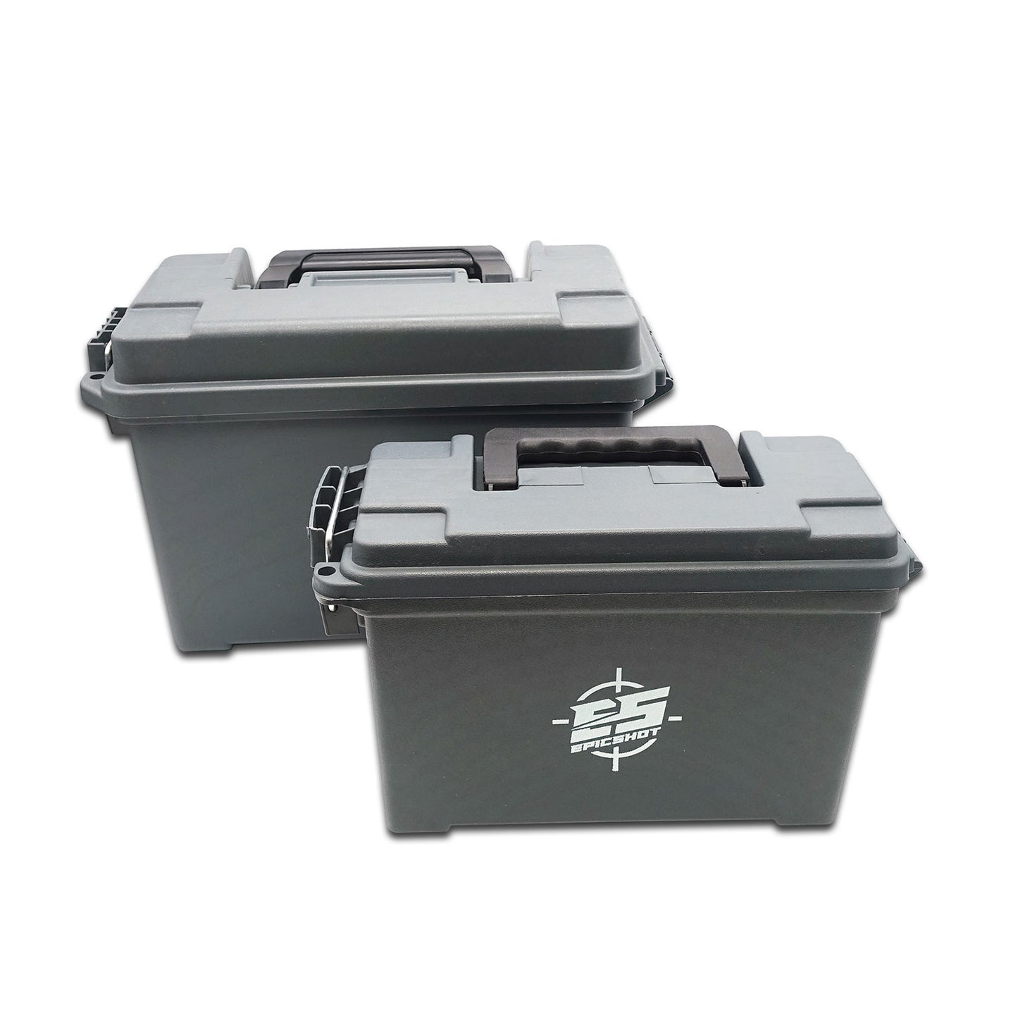 Epicshot Epic Shot Ammunition Case Ammo Box / Dry Box - Weatherproof Small And Medium Set #00592 Dark Slate Gray
