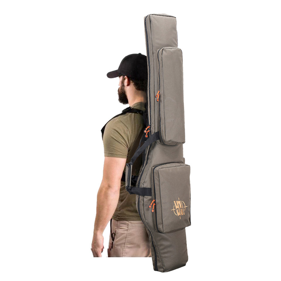 Epicshot Epic Shot Backpack Style Rifle Gun Bag - 48 Inch Long Army Brown #00044 Dim Gray