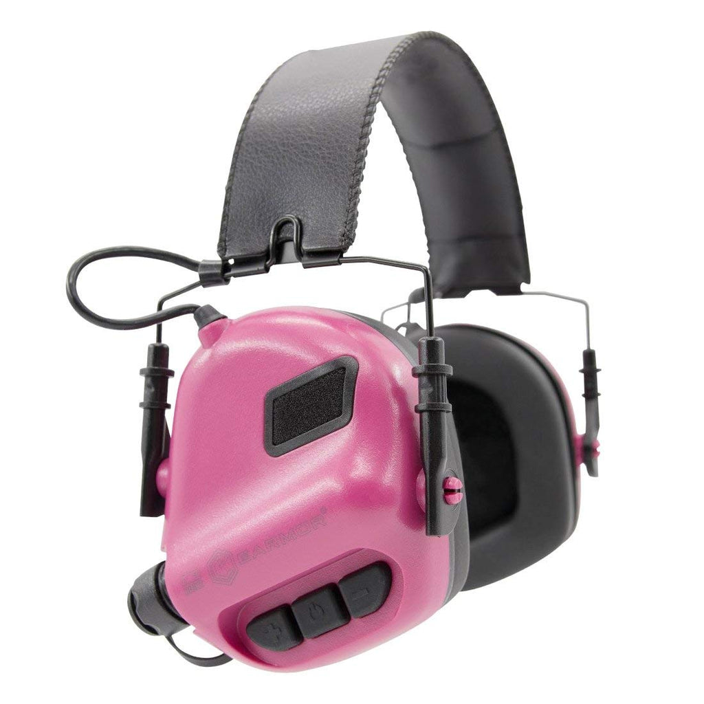 Earmor Earmor Electronic Shooting Earmuff Hearing Protector #m31 Pink Pale Violet Red