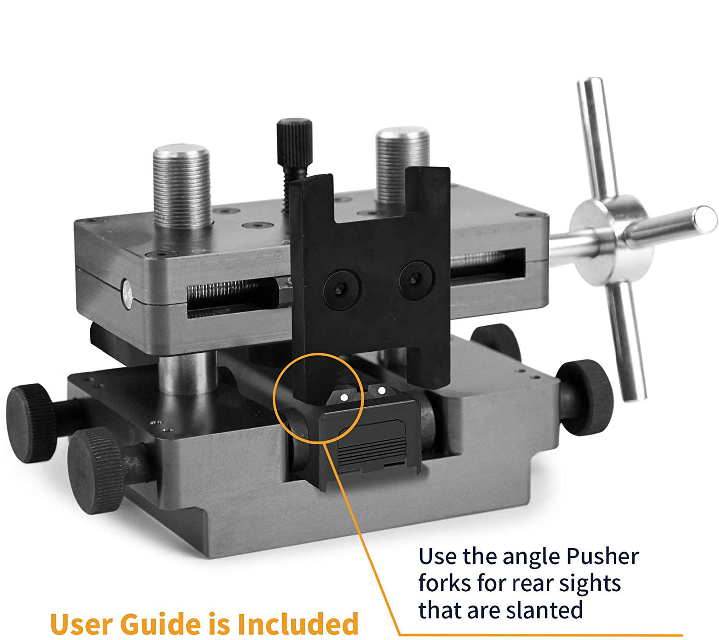 Xhunter Guguluza Handgun Sight Pusher Gunsmithing Tool - Heavy Duty Construction Reversible Assembly #11015 Black