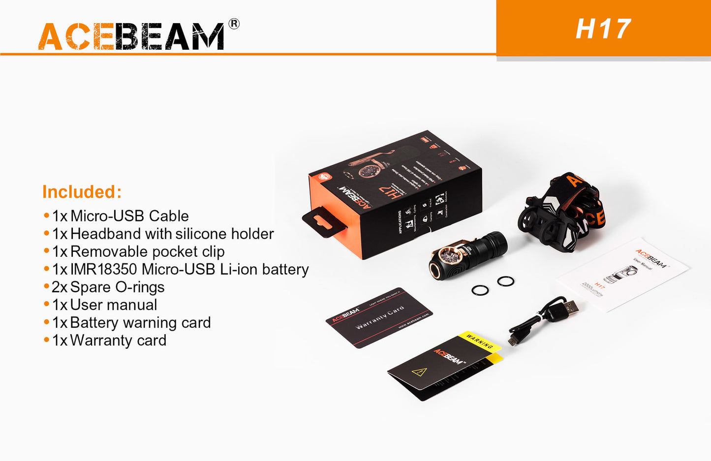 Acebeam Acebeam Multipurpose Lightweight Led Headlamp - 2000 Lumen #h17 Dark Slate Gray